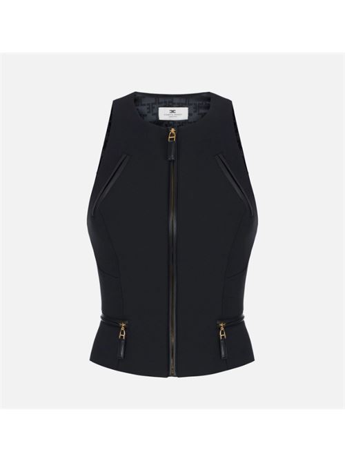 TOP WITH ZIP DETAILS ELISABETTA FRANCHI | TO03756E2110 Nero